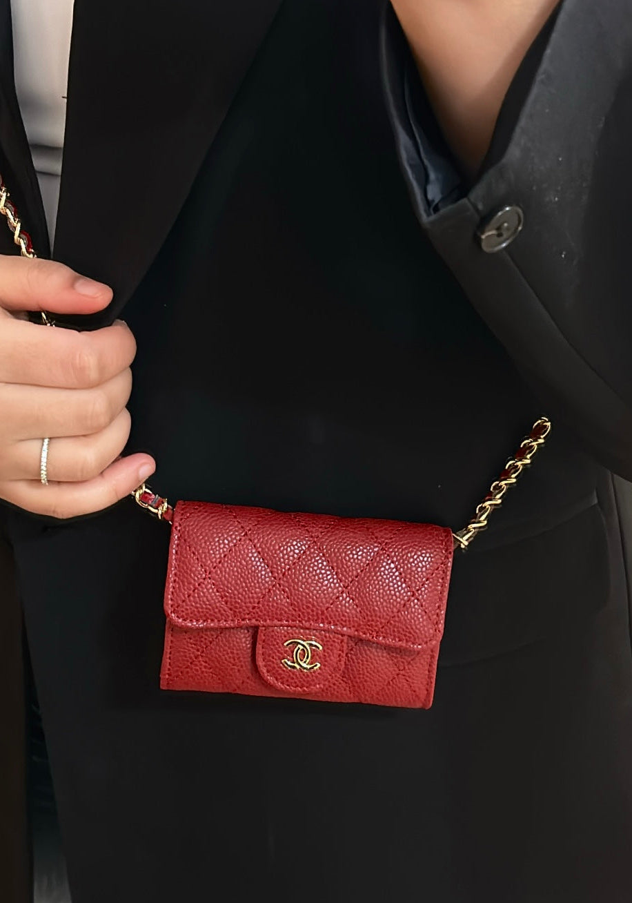 Mini Sac CC Rouge Bordeaux